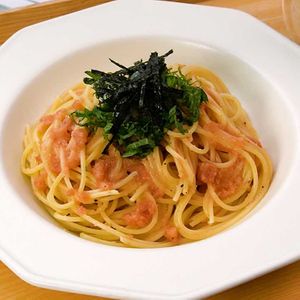 「明太子としそのパスタ」のレシピ動画