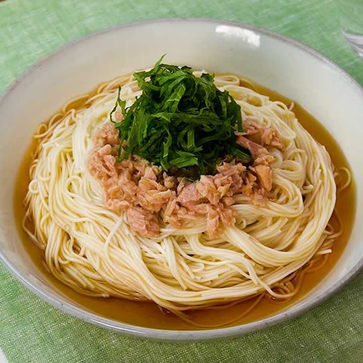 大葉たっぷりそうめん