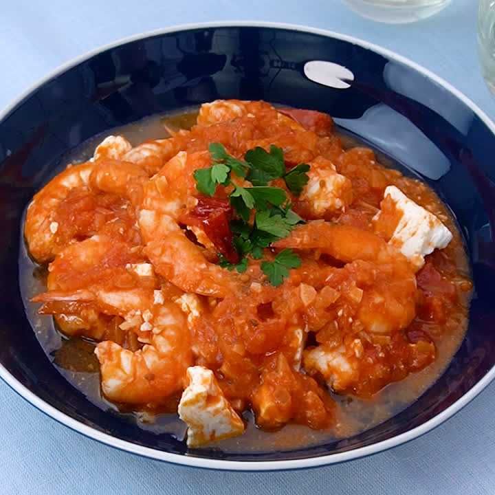 海老のサガナキ