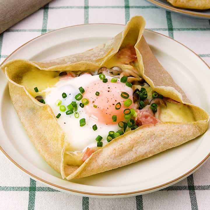 もちもちでおいしい! そば粉のガレットのレシピ動画・作り方 | DELISH KITCHEN