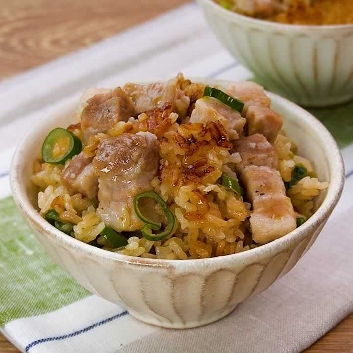 ごろっと豚バラの炊き込みごはん