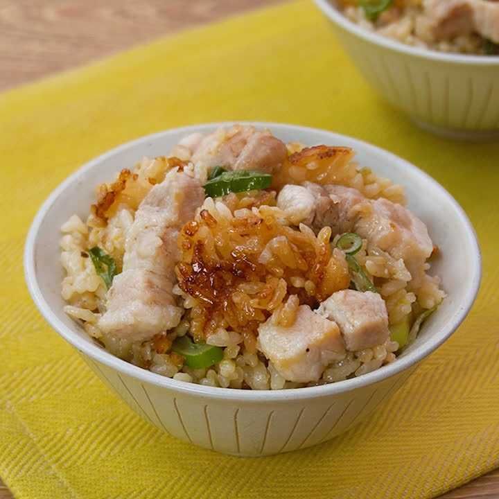 ごろっと豚バラの炊き込みごはん