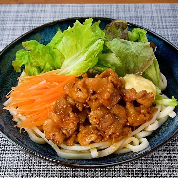 焼肉サラダうどん