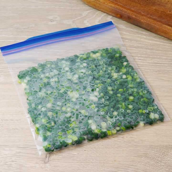 小ネギの冷凍保存方法