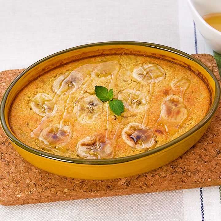 バナナのベイクドオートミール