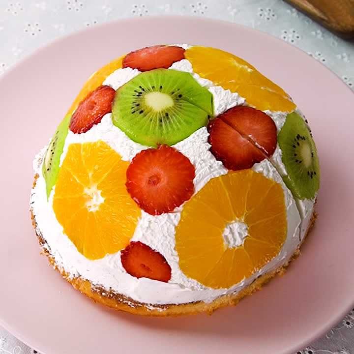 簡単で華やか フルーツたっぷりズコットケーキのレシピ動画 作り方 Delish Kitchen