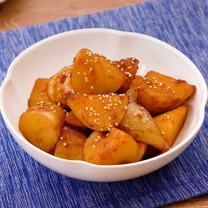 新じゃがいもの甘辛煮