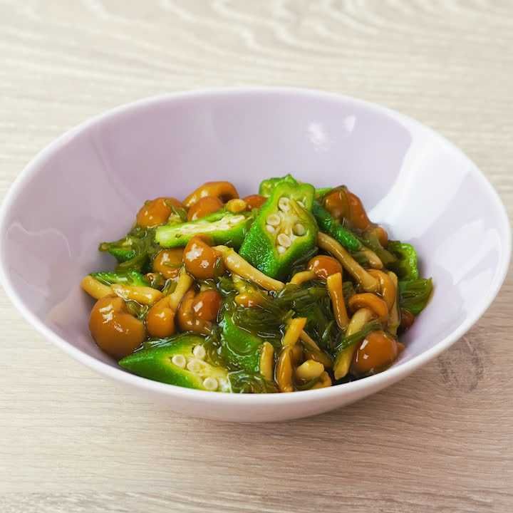 めかぶとオクラのねばねば和え