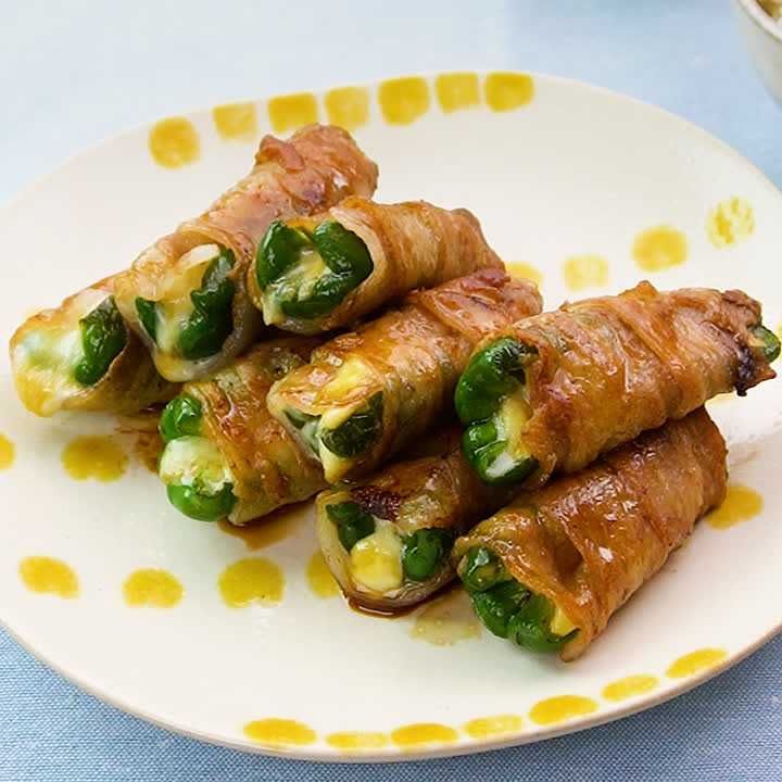 ピーマンのチーズ肉巻き
