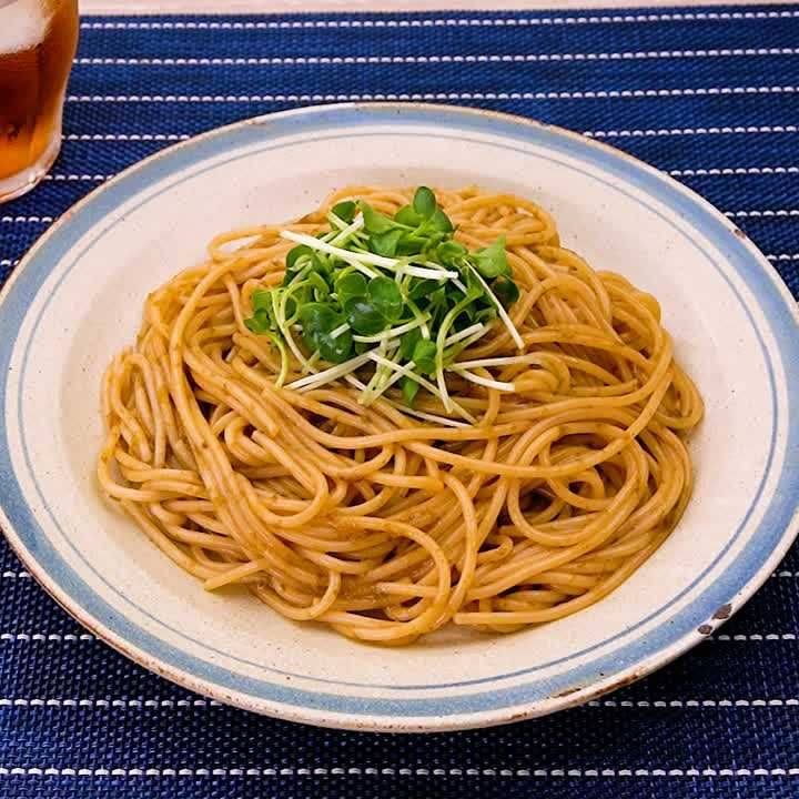 のりの佃煮とバターのパスタ