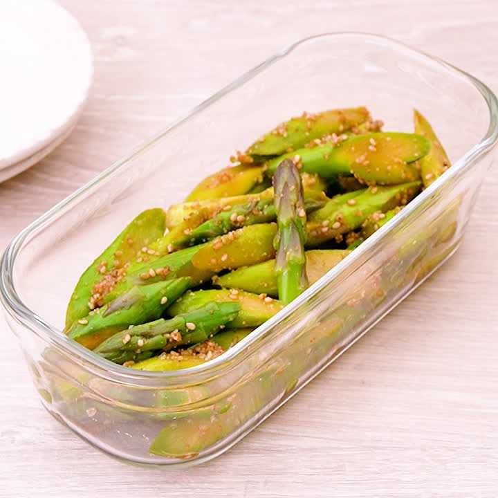 アスパラのごま和え