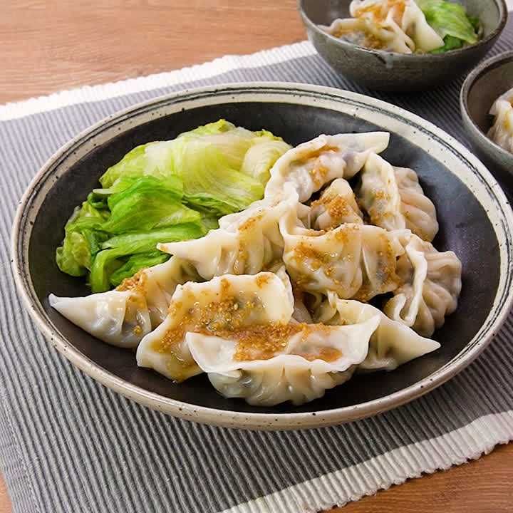 野沢菜漬け入り水餃子
