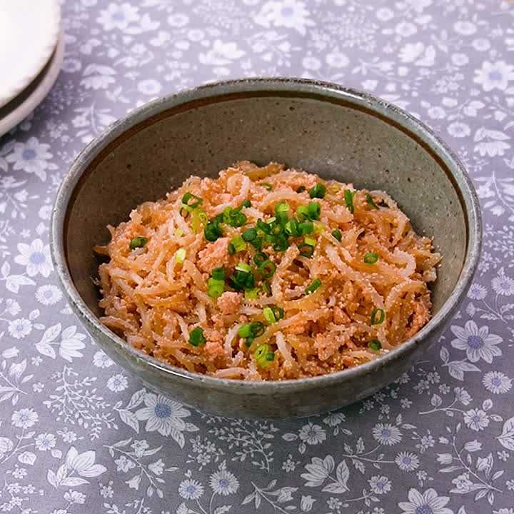 しらたきの明太子炒め