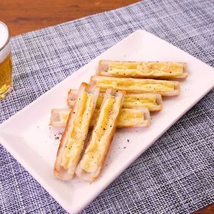 「ちくわのとろけるチーズのせ」のレシピ動画