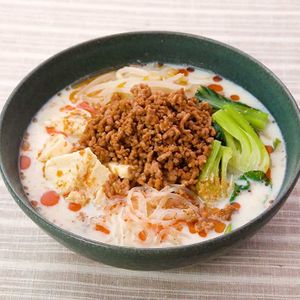 「すくい豆腐の豆乳坦々麺風」のレシピ動画