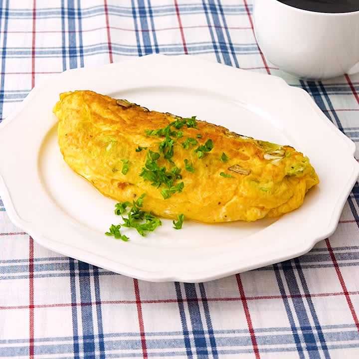 キャベツのチーズオムレツ