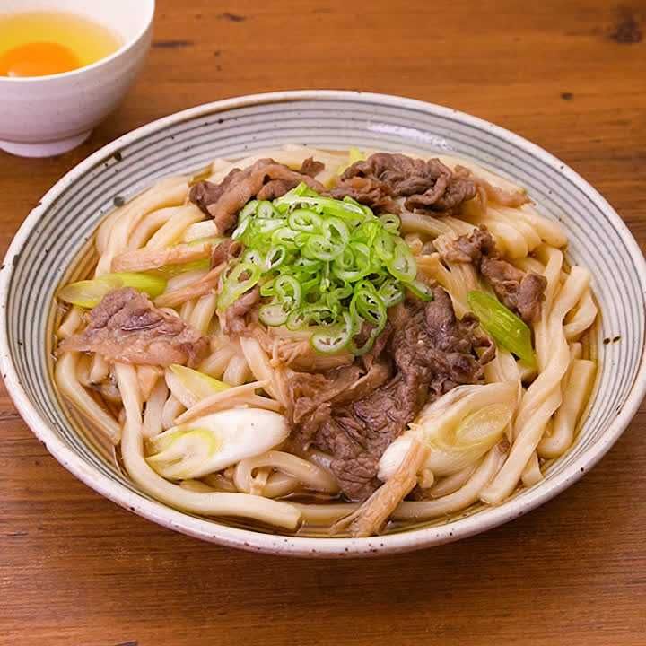 すき焼き風うどん