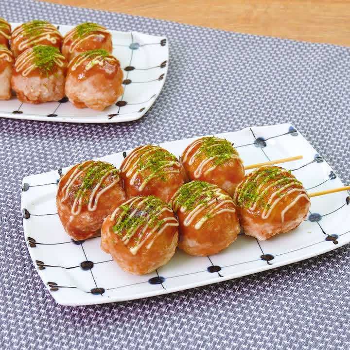 たこ焼きの豚巻き揚げ