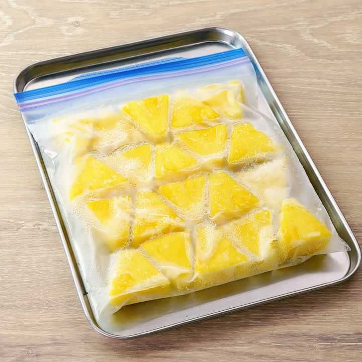 パイナップルの冷凍保存方法