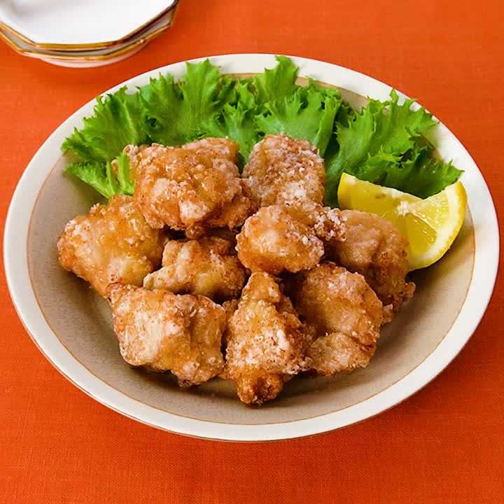 鶏もも肉のめんたい唐揚げ