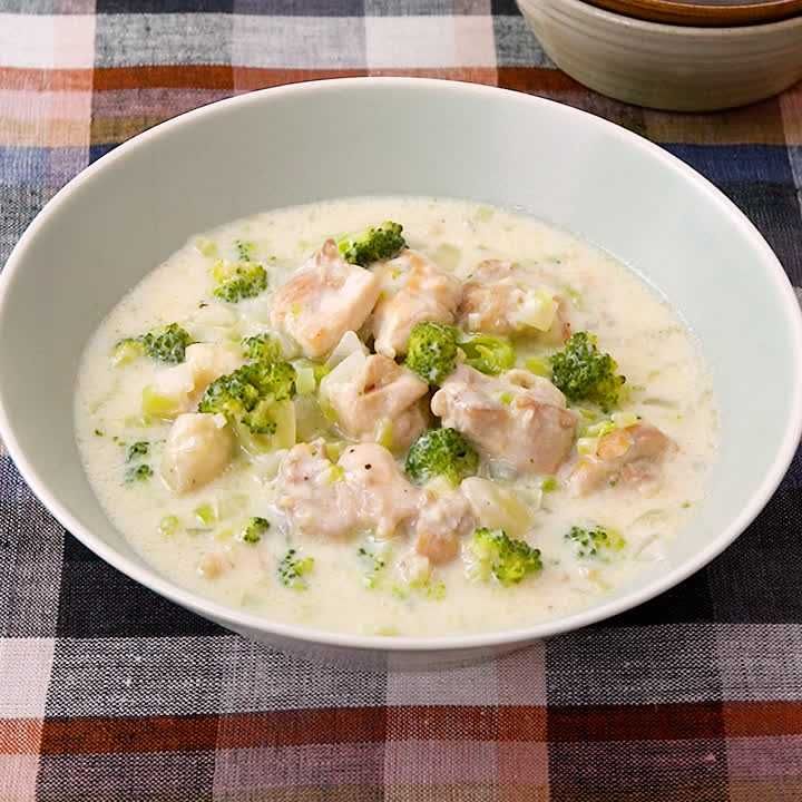 ブロッコリーのヘルシークリームスープのレシピ