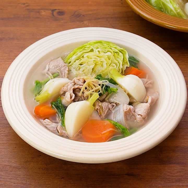 豚こま肉のジンジャーポトフ
