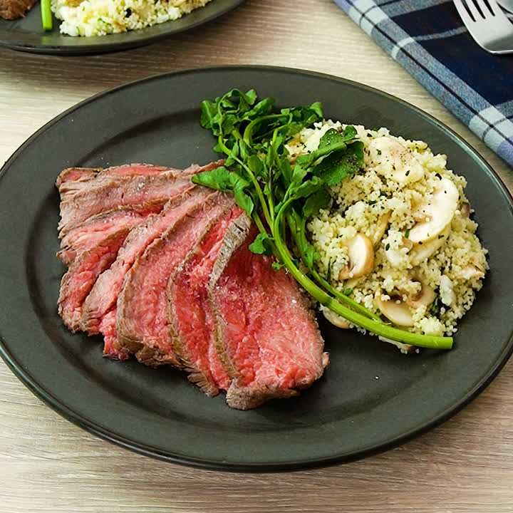 ローストビーフとクスクスのプレート