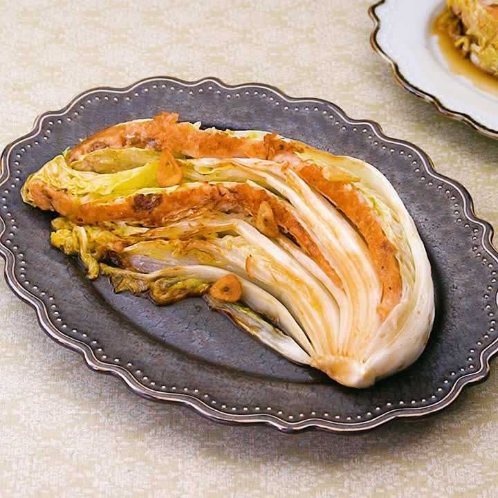 鮭と白菜のガーリックソテー