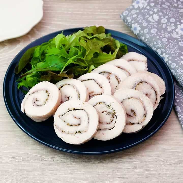 鶏ハムバジル風味