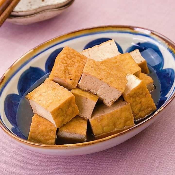 レンジで作る厚揚げの煮物