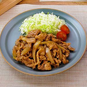「豚こまの生姜焼き」のレシピ動画