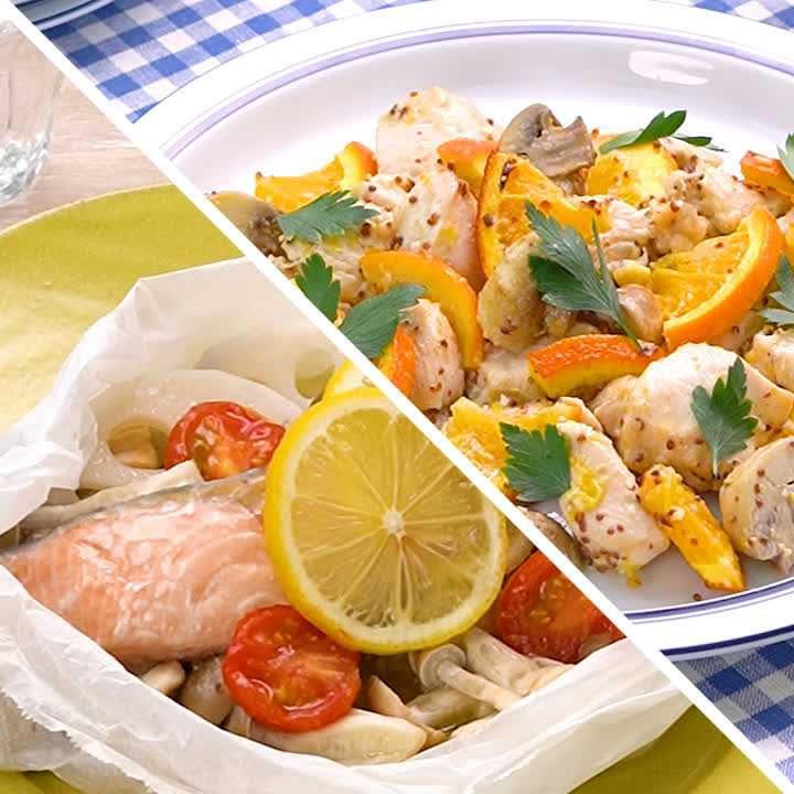 冷凍レモン＆オレンジでさっぱりおかず2選