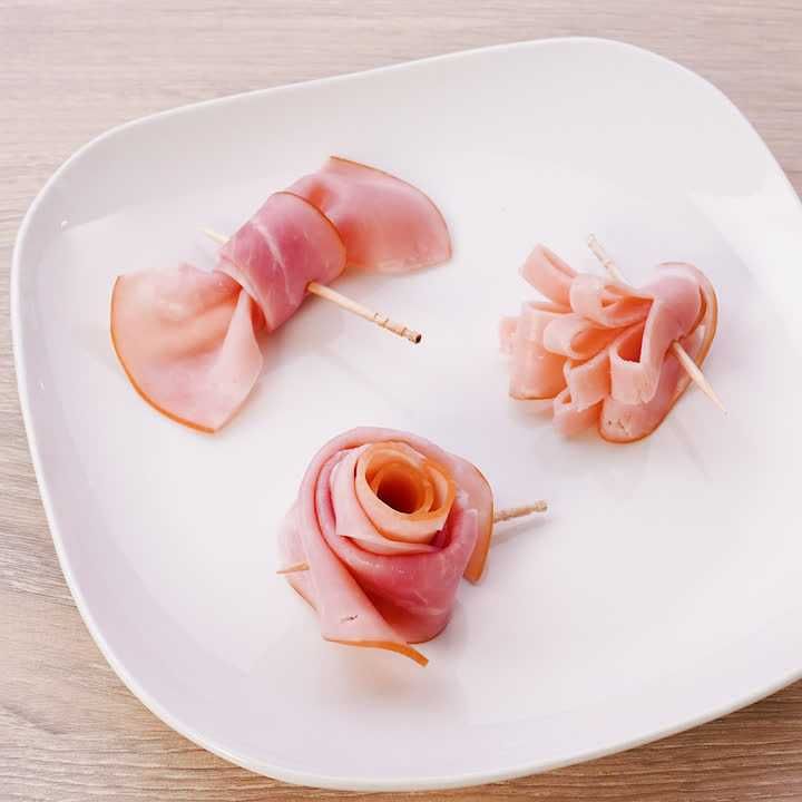 ハムの飾り切り3種