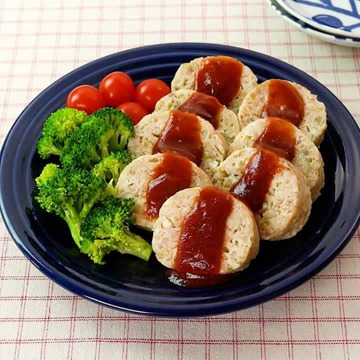 マッシュルームのチキンミートローフ