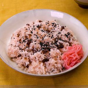 甘納豆の赤飯