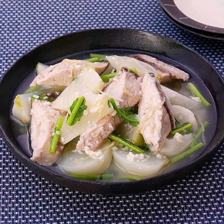 ブリとかぶの塩麹煮