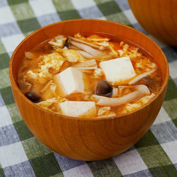 きのこの卵スープ