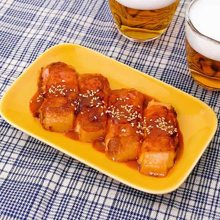韓国風甘辛ベーコンもち