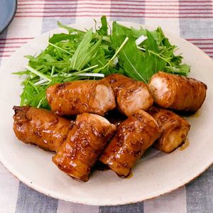 肉巻き豆腐の生姜焼き
