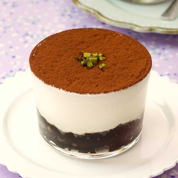 コーヒーゼリーでカップティラミス風