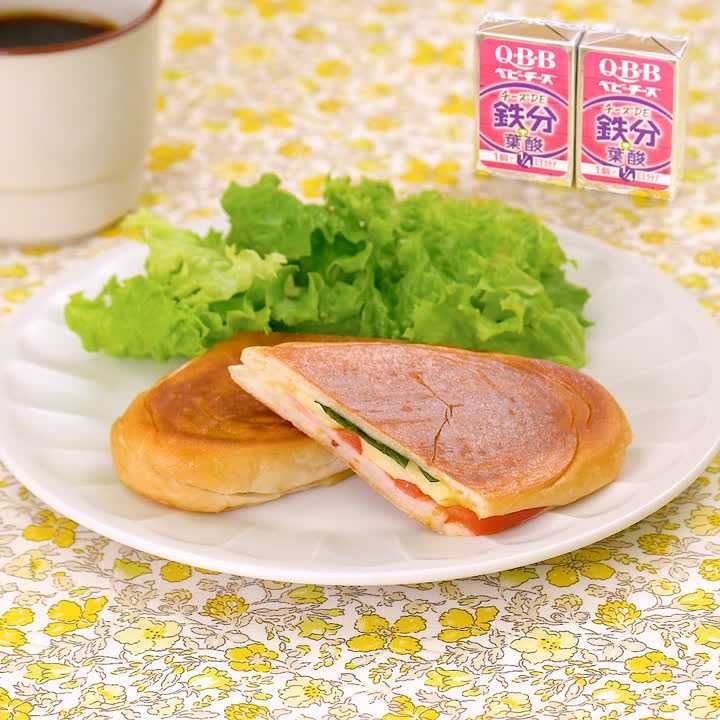 チーズパニーニ風ホットサンド