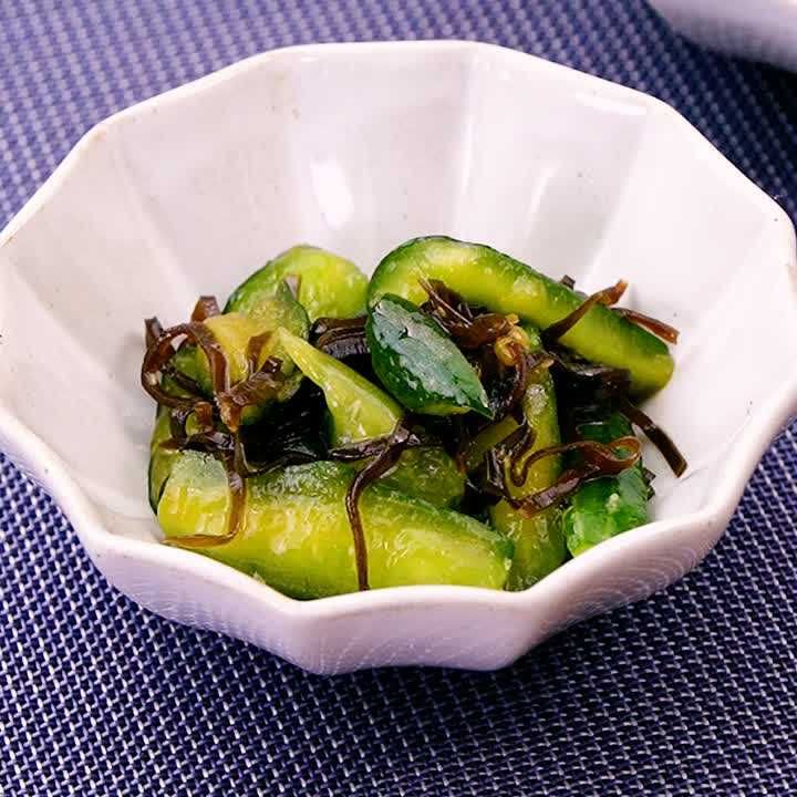 きゅうりの塩昆布あえ
