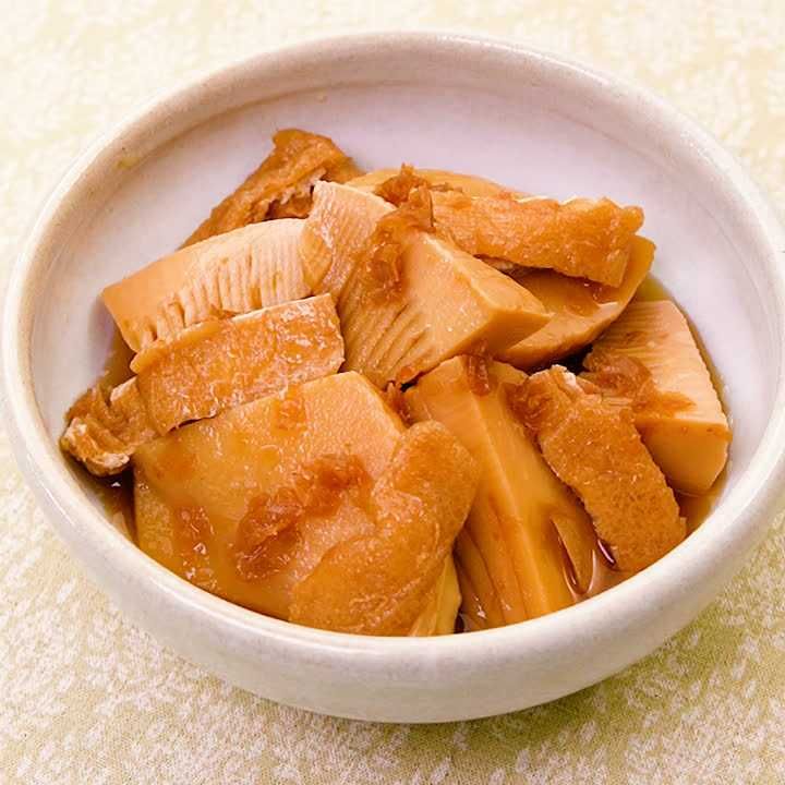 油揚げとたけのこの煮物