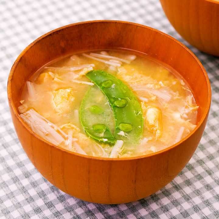 えのきのかき玉味噌汁