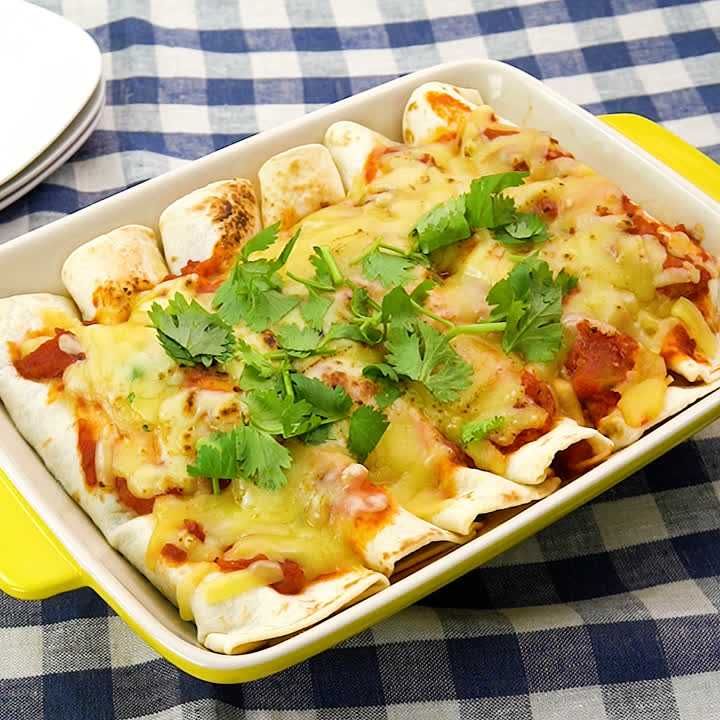 太鼓腹チキンのエンチラーダスープのレシピ