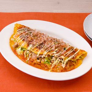 「豚こまのキムチーズとんぺい焼き」のレシピ動画