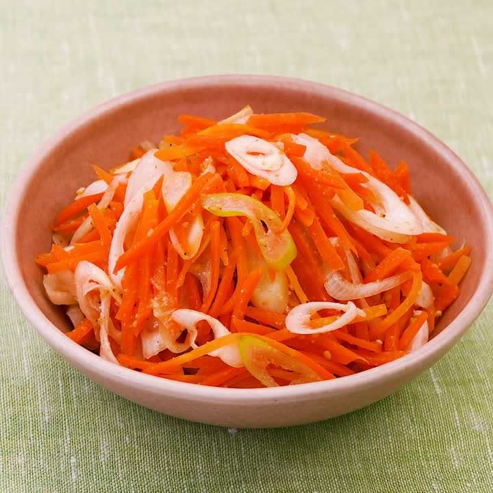 にんじんとねぎのナムル