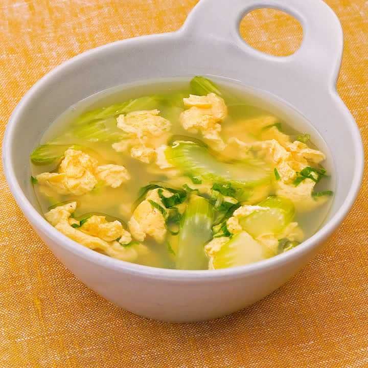 セロリの卵スープ