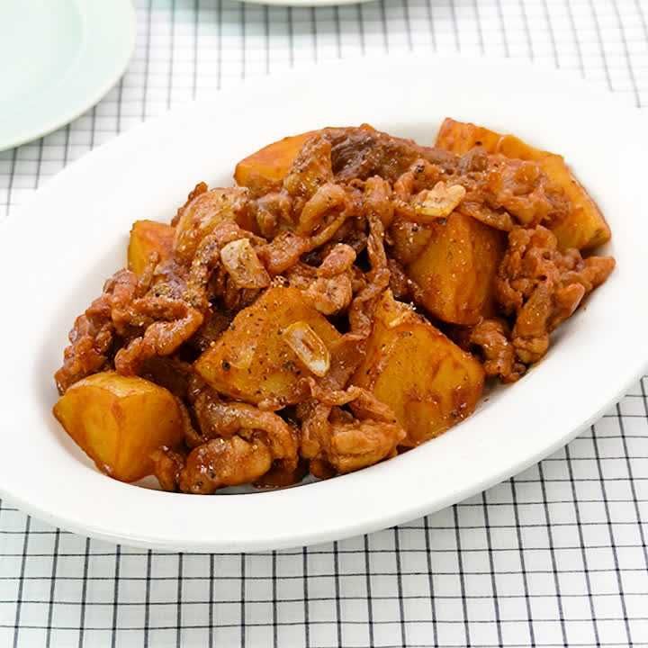 じゃがいものこってりトンテキ