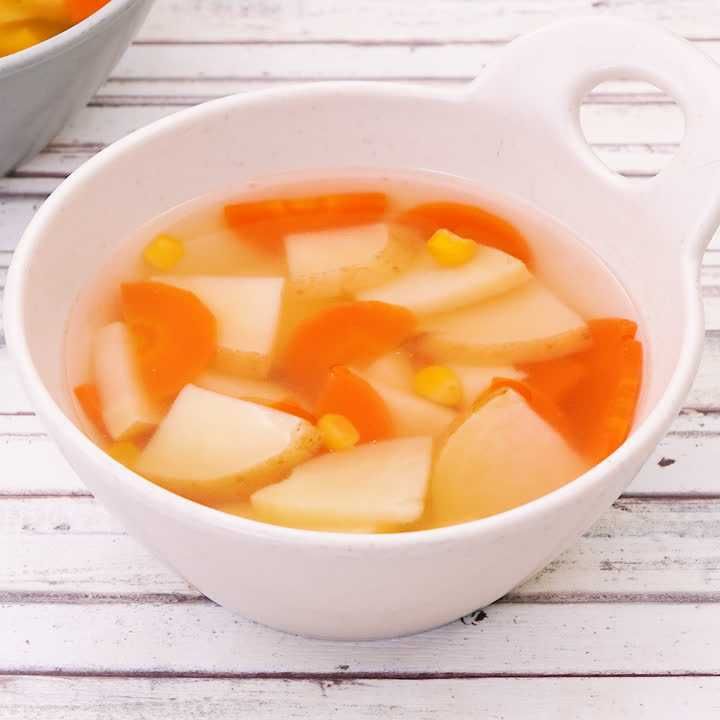 新じゃがとにんじんのスープ